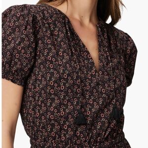 Paige Siera Floral Short Sleeve Midi Dress